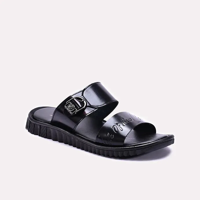 Black Casual Slides For Men 0151002 Superior Comfort