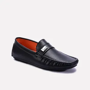 Black Loafer Shoes 0130971 Lace   Up Design