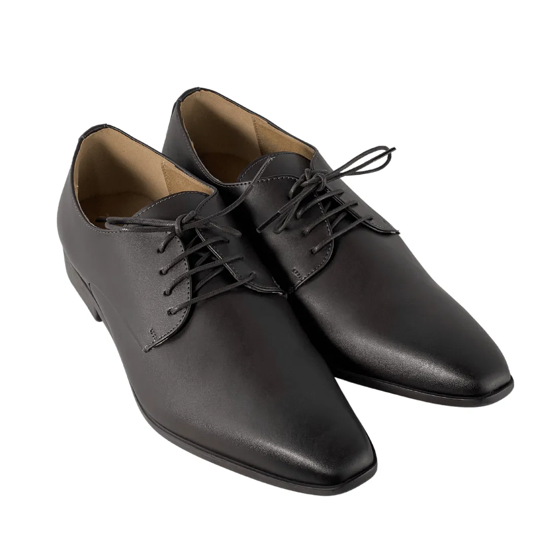 'Nero' Men's Vegan Derby Shoe by Zette Shoes - Espresso Supportive Core Fitness Training