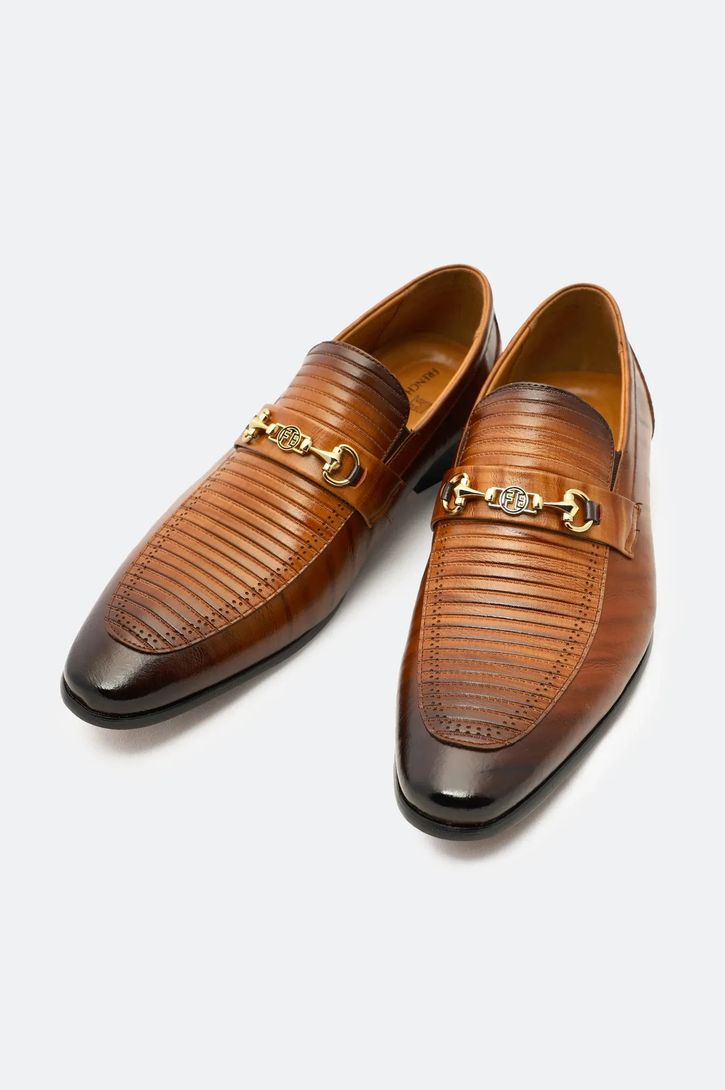 Clean Comfort synthetic material Maroon Formal Moccassins Shoes