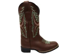D Milton Charlotte Womens Comfortable Leather Western Cowboy Boots Breathable Uppers Model