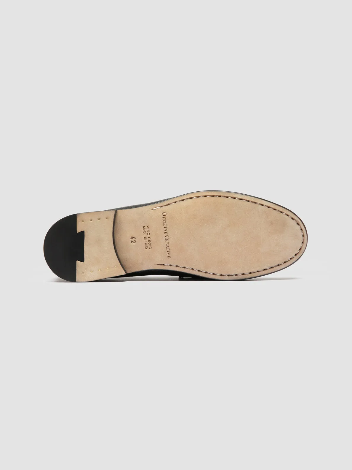 Simple Choice Zen Style BALFRON 002 - Black Leather Penny Loafer