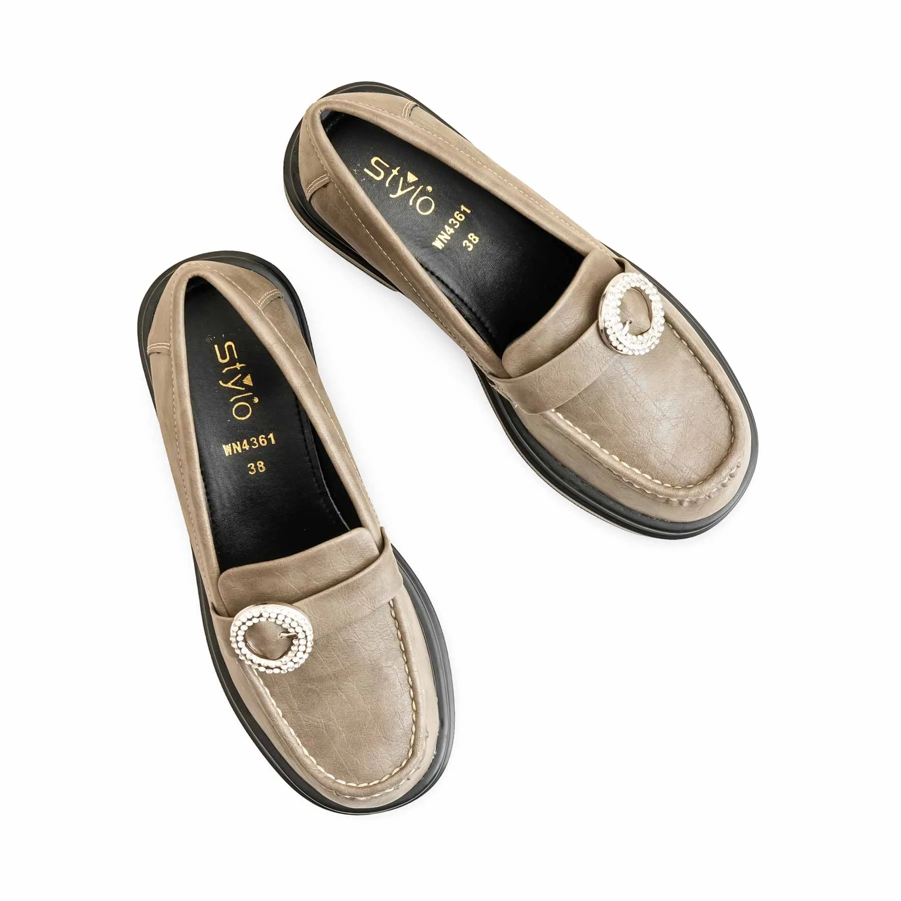 PaddedCollar Quick Drying Mehndi Moccasin WN4361
