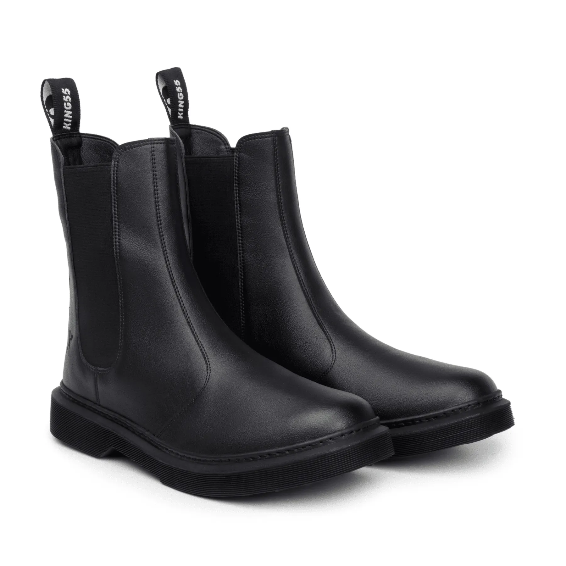 Waterproof Design 'Nova Brick Lane' Vegan Chelsea Boot by King55 - Black