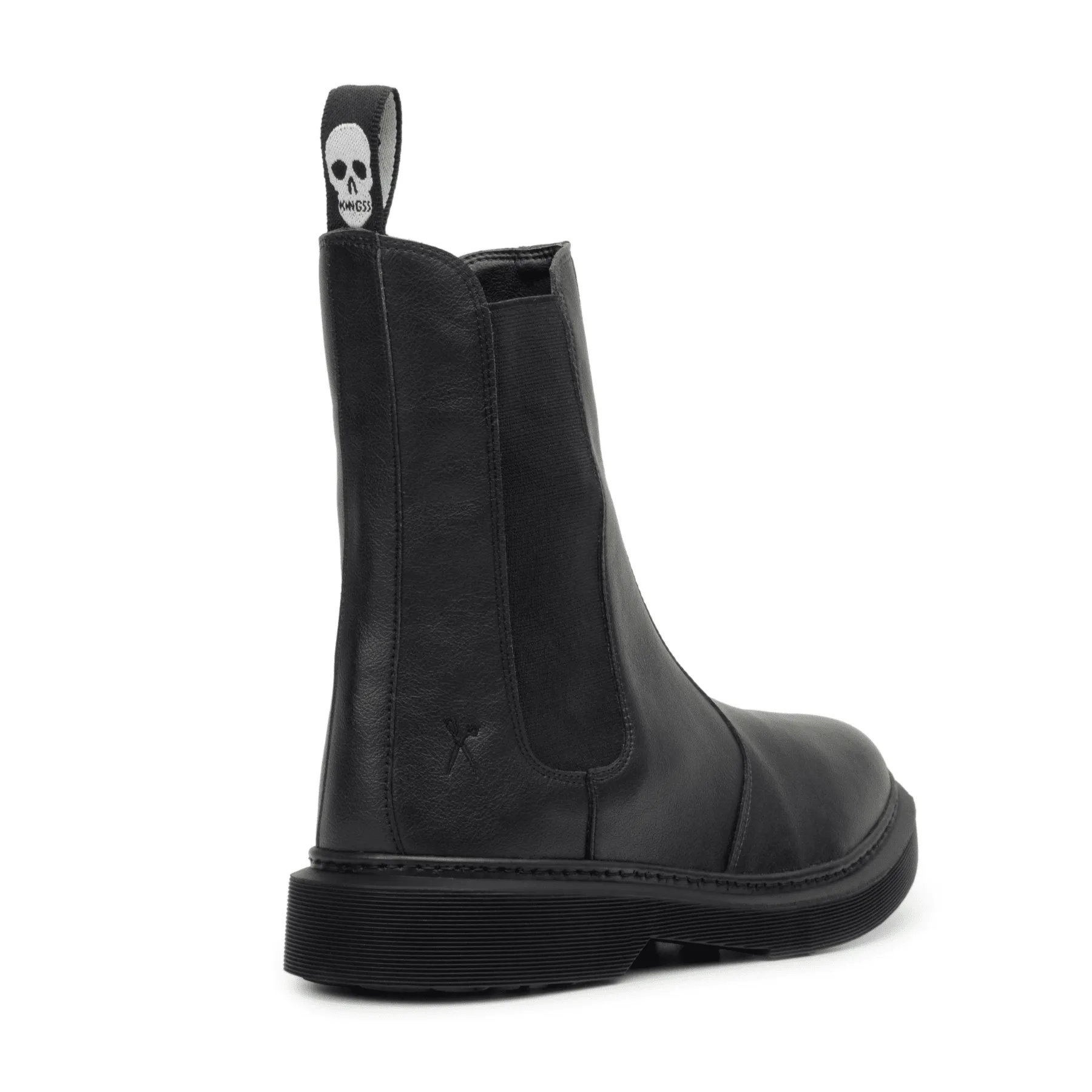 Wedge Sole Quick Drying Adventure Journey 'Nova Brick Lane' Vegan Chelsea Boot by King55 - Black
