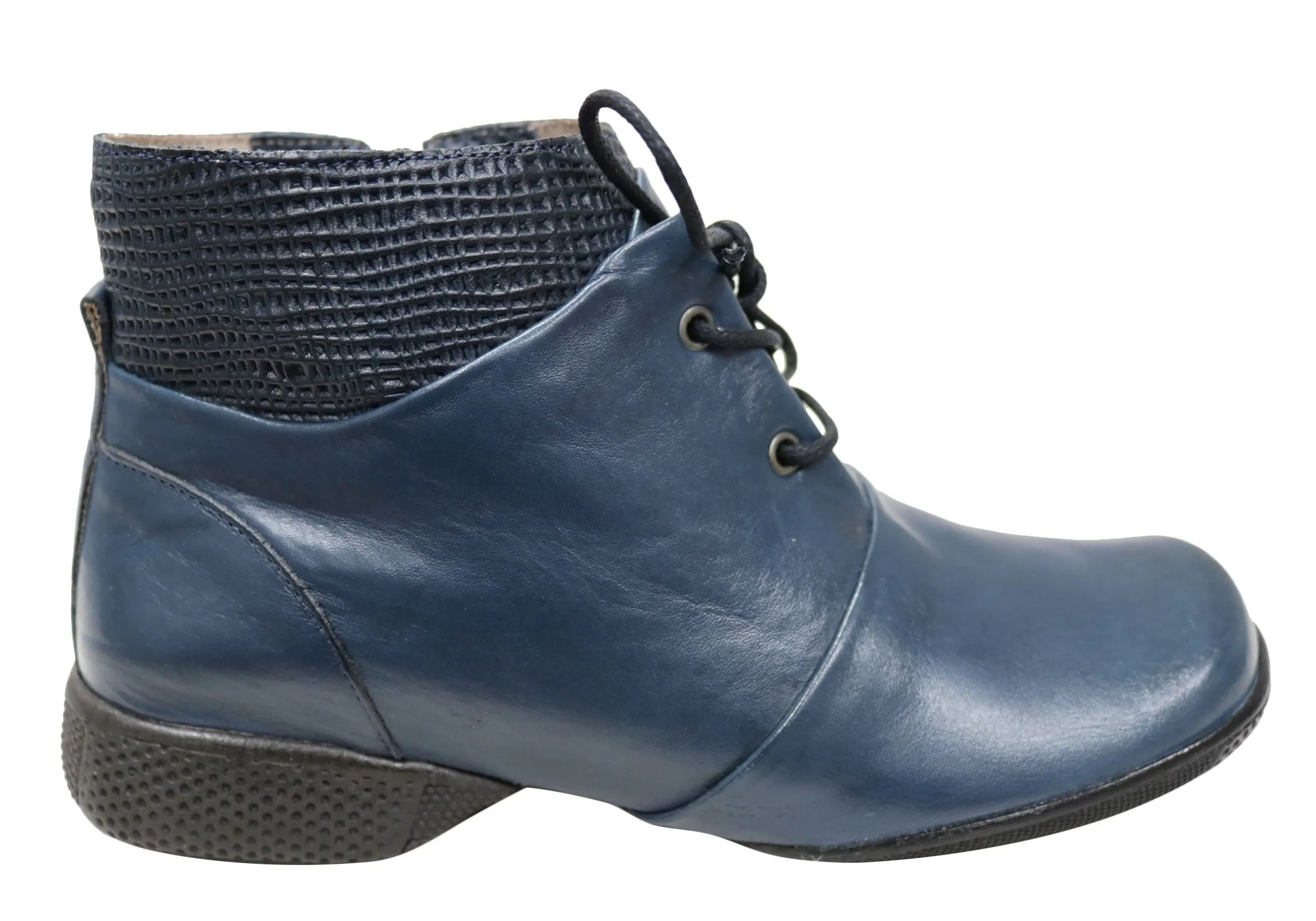 J Gean Angie Womens Comfortable Leather Ankle Boots Made In Brazil Anti Abrasion