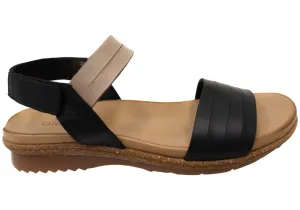 Orizonte Toukley Womens Comfortable European Leather Sandals Island Time Bead Edge