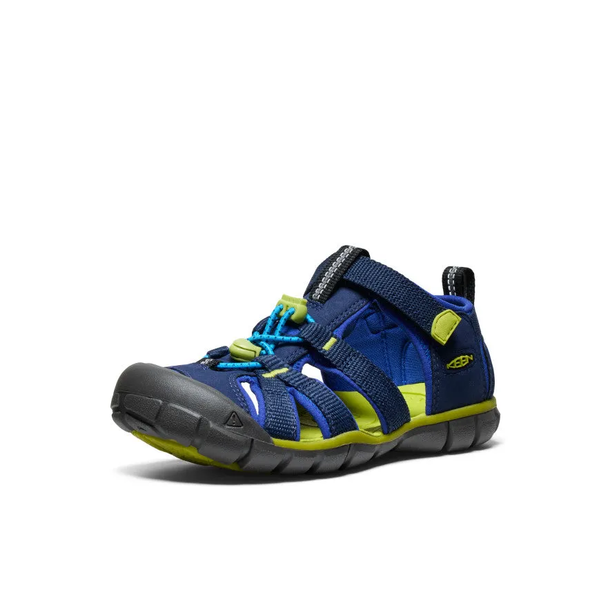Big Kids' Seacamp II CNX  |  Naval Academy/Chartreuse foldable Sporty Flats