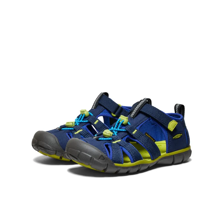 Big Kids' Seacamp II CNX  |  Naval Academy/Chartreuse Shock Absorbing perforated