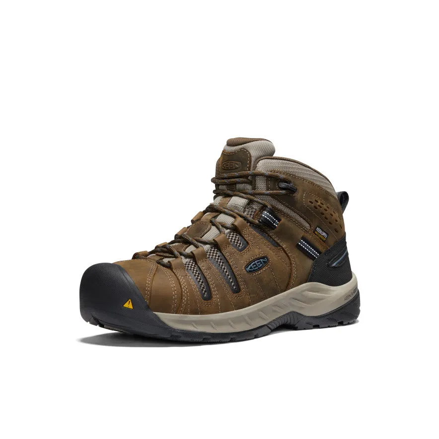 Construction Ready Men's Flint II Waterproof Boot (Steel Toe)  |  Cascade Brown/Orion Blue
