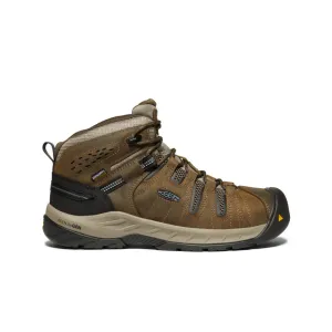 day trip Men's Flint II Waterproof Boot (Steel Toe)  |  Cascade Brown/Orion Blue