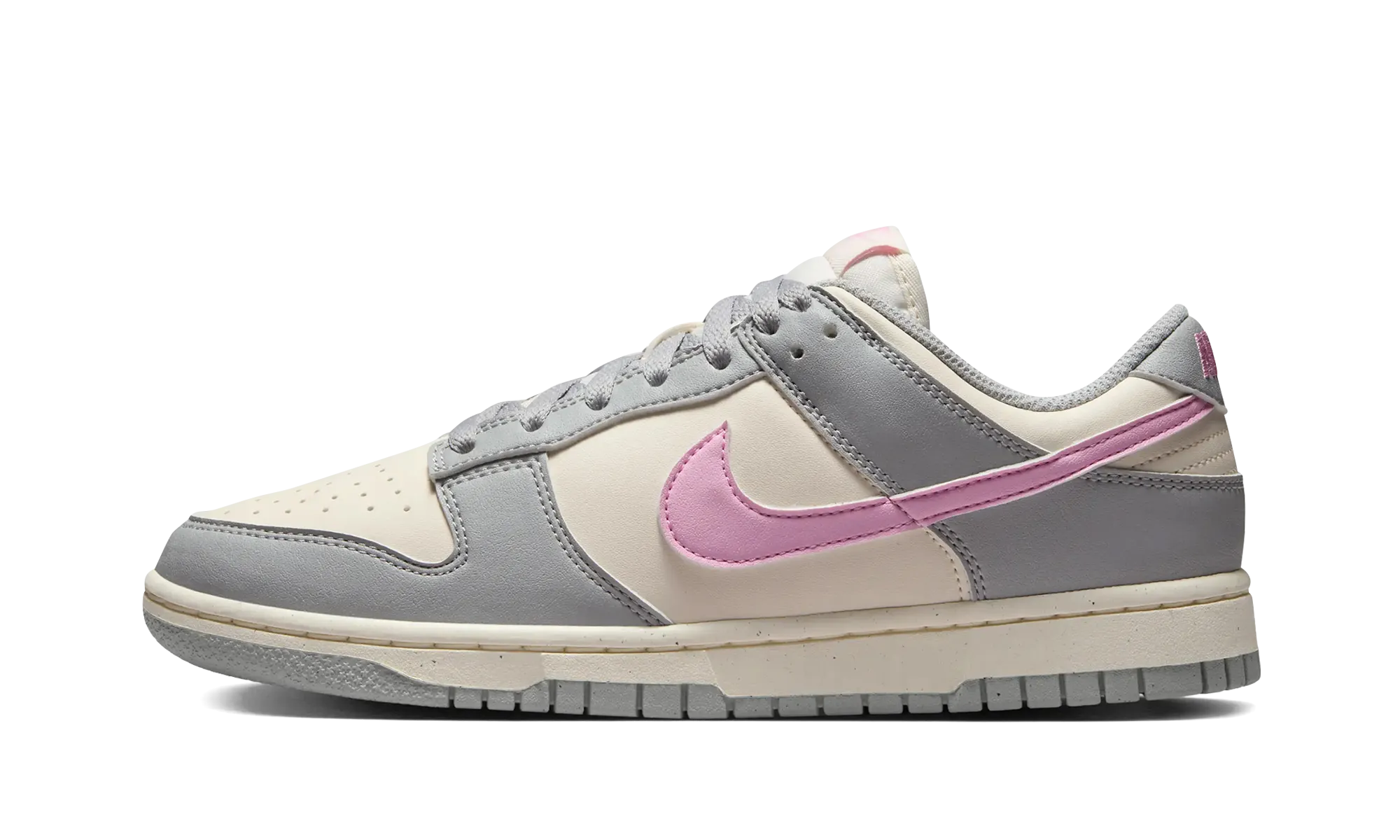 Comfort support Dunk Low Next Nature WMNS "Light Smoke Grey Pink Rise"