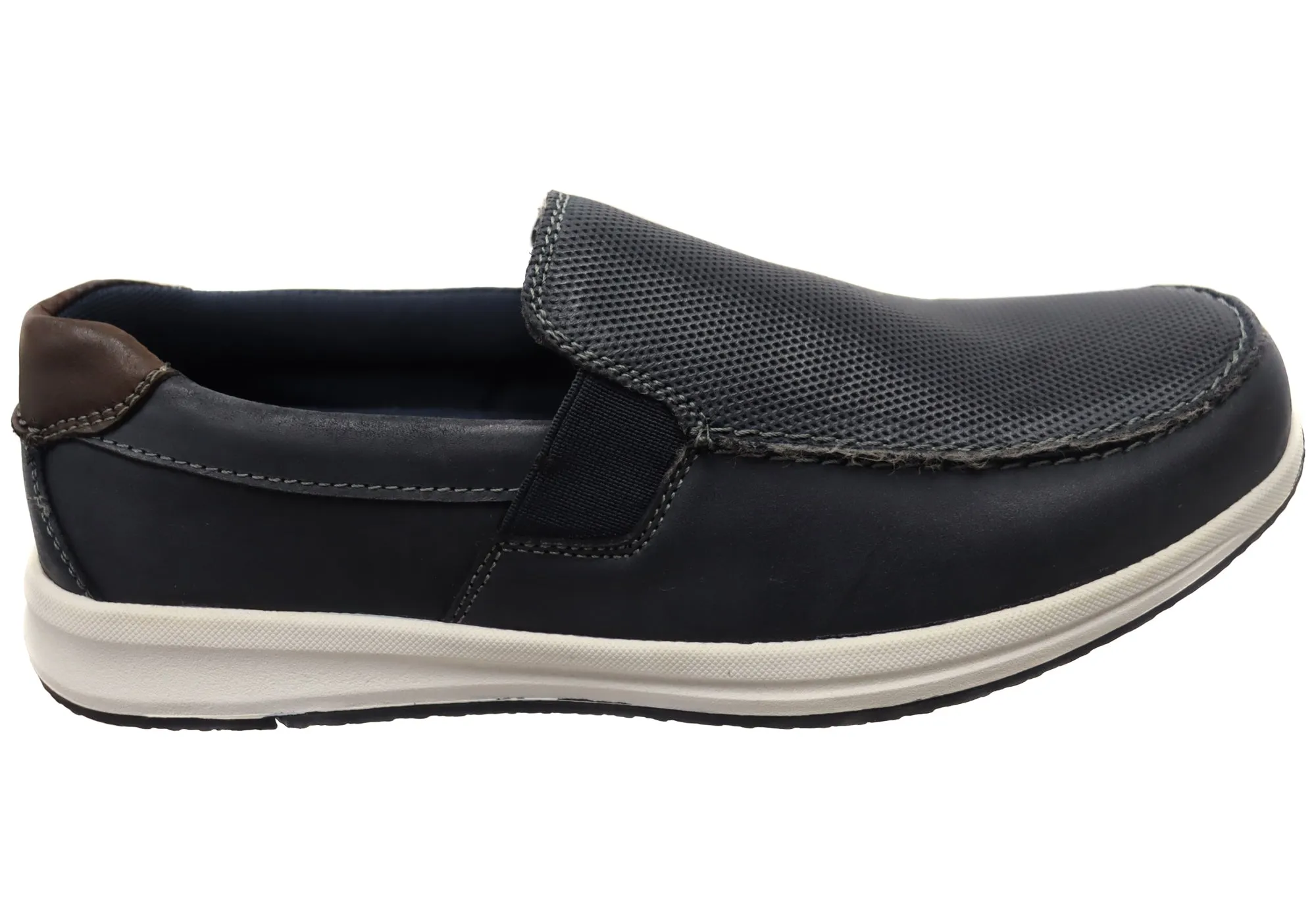 Versatile Look Natural Comfort Declan Mens Leather Loafers Casual Shoes