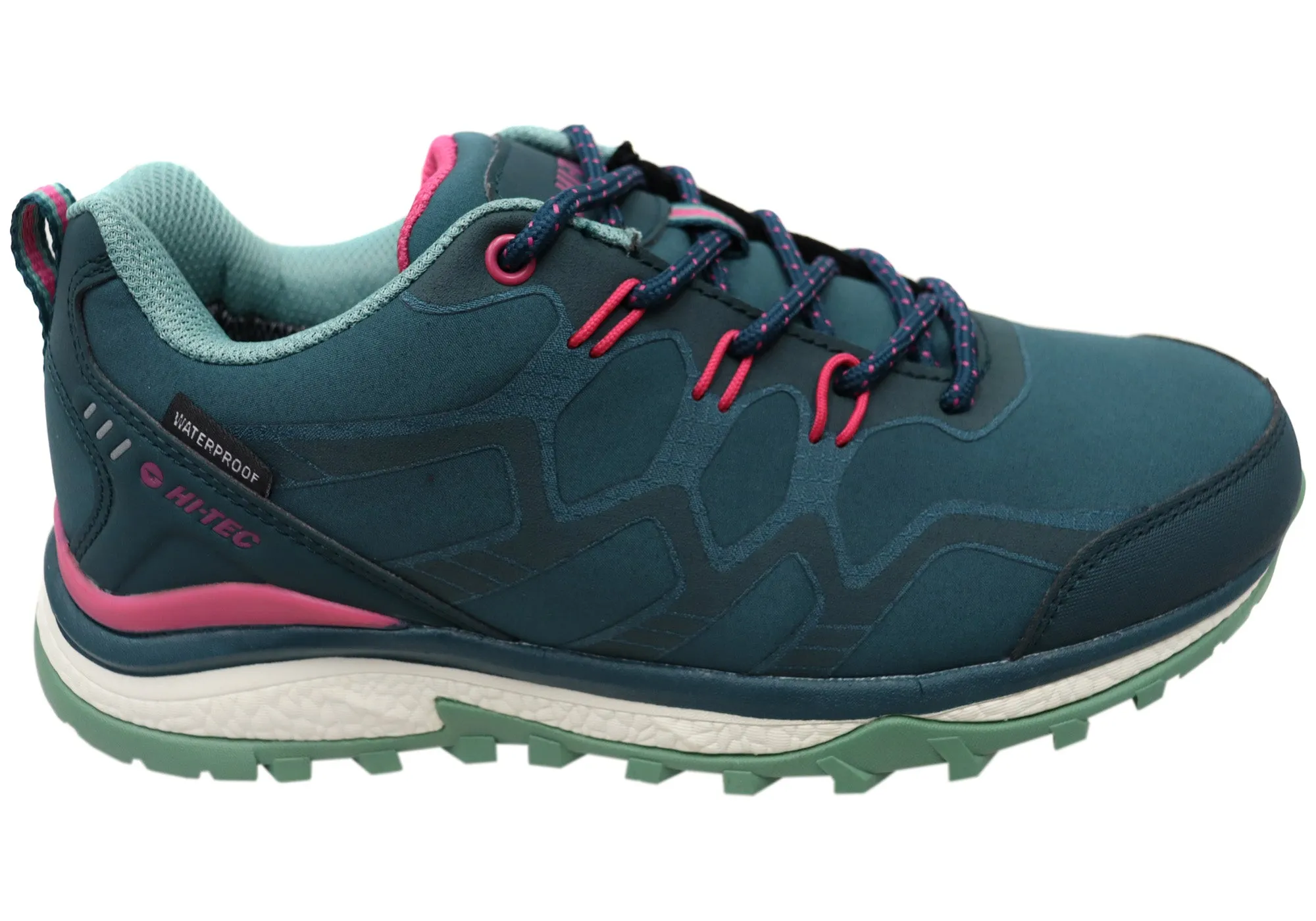Stone Glam Padded Comfort Standing Workers Hi Tec Womens Stinger Waterproof Lace Up Comfortable Walking Shoes