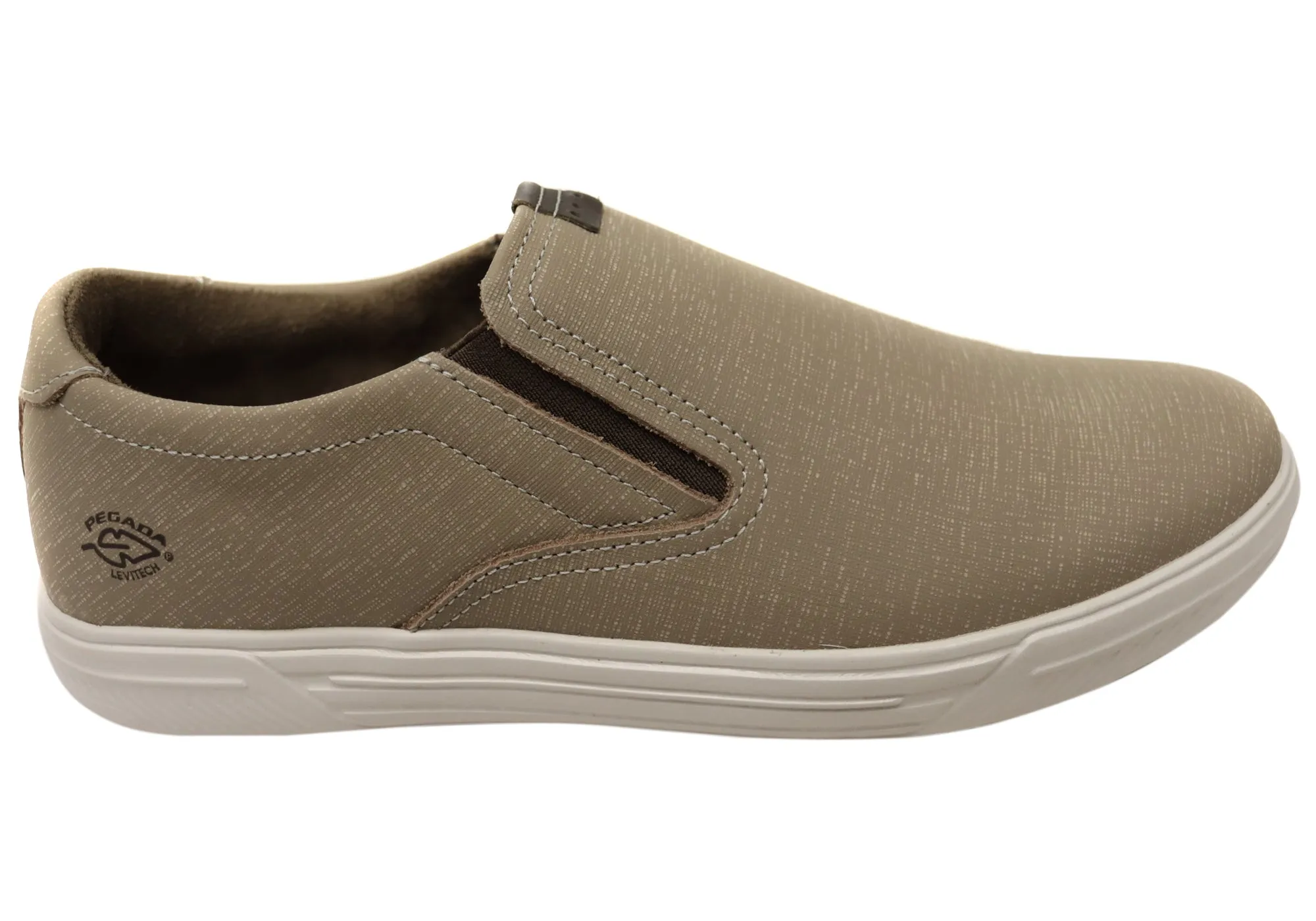Pegada Strobe Mens Comfortable Brazilian Leather Slip On Casual Shoes Quick Hike