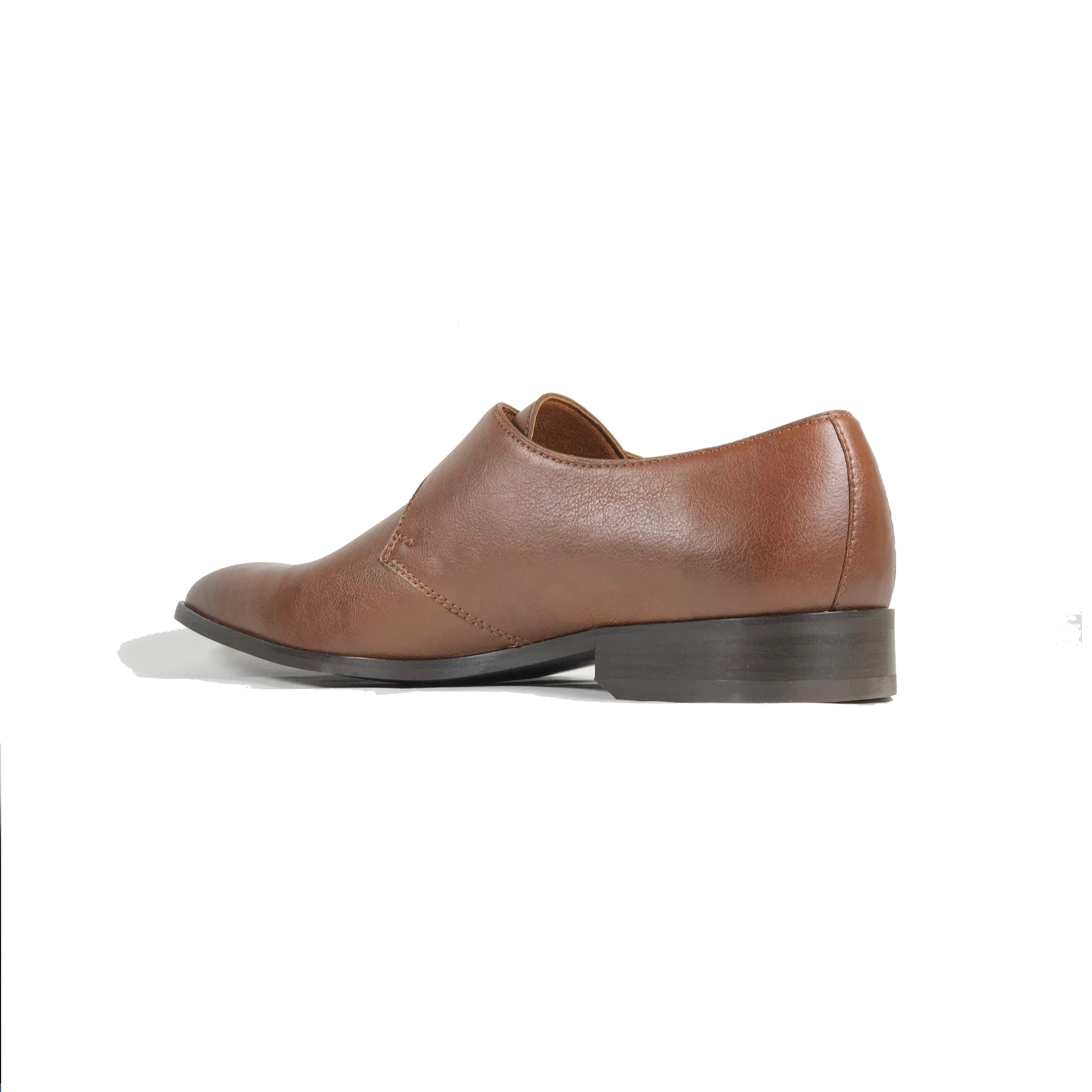 'Pierre' Vegan Monk Shoe by Zette Shoes - Chestnut Comfort Stand mud proof