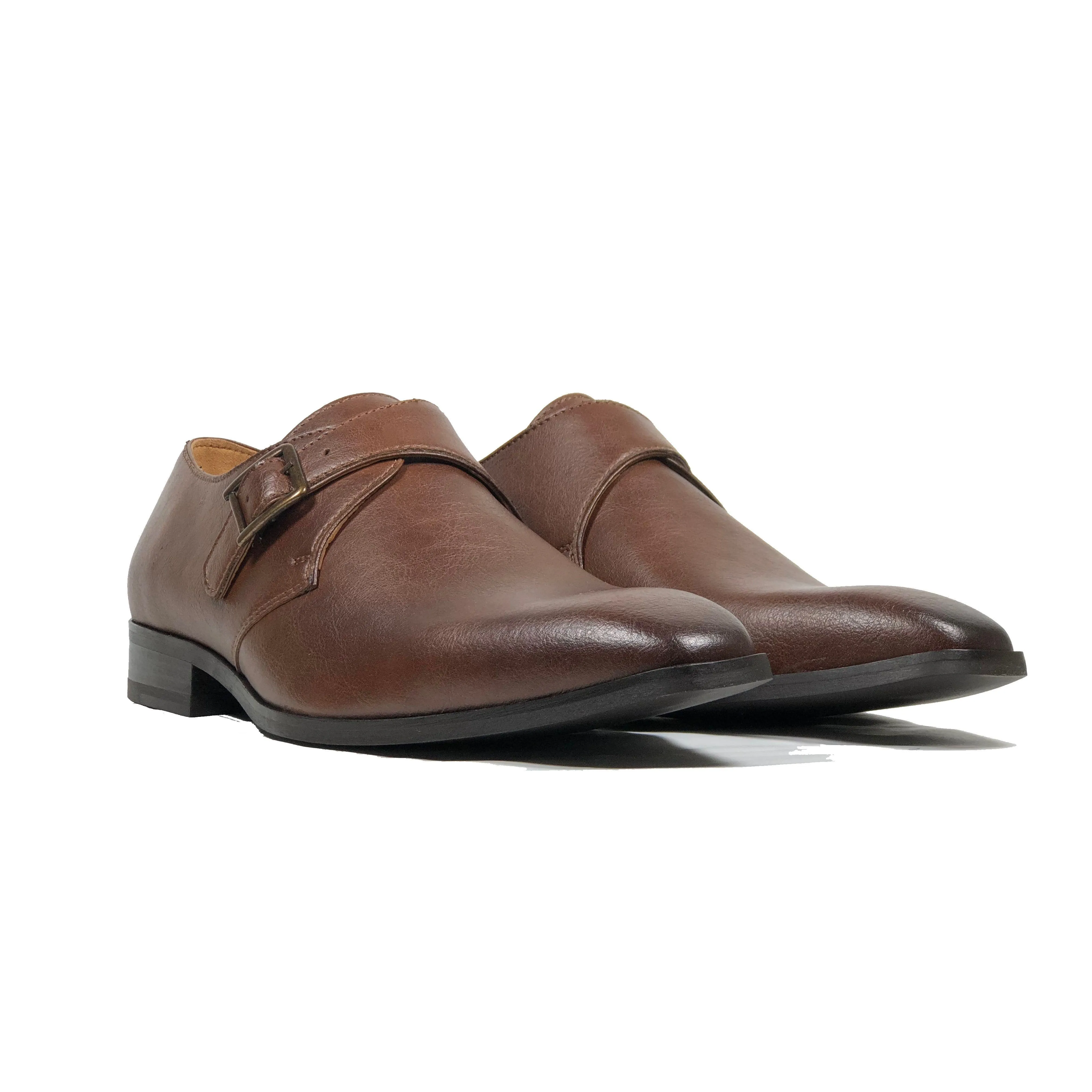 Velvet Soft Spanish Bold 'Pierre' Vegan Monk Shoe by Zette Shoes - Chestnut