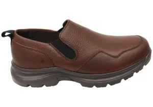 Hush Puppies Alpe Mens Extra Wide Width Leather Comfortable Shoes Bright Hue