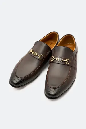 Coffee Formal Moccassins Shoes Client Ready