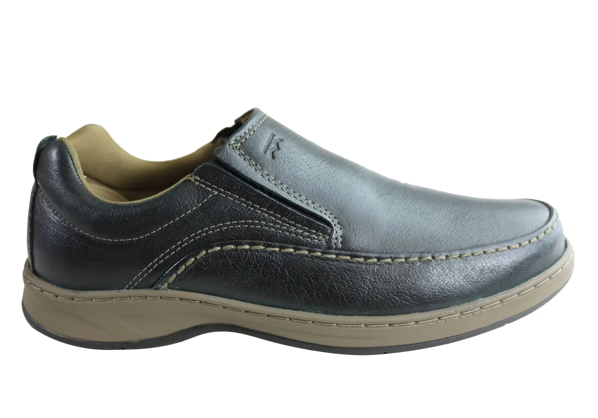 Chase Hike Smooth Motion Bradok Mens Classic Slip On Comfortable Leather Shoes Made In Brazil