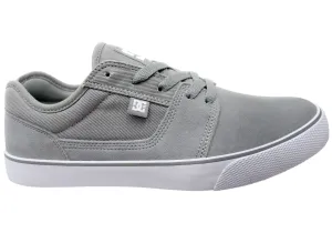 Dog Hike Active feel DC Shoes Mens Comfortable Tonik Leather Lace Up Shoes Grey Grey White