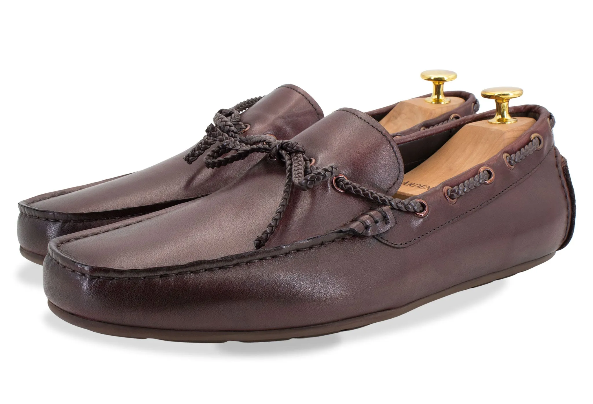 Pure Black Ultra Light Hiking Trails Esperanza Burgundy Moccasins