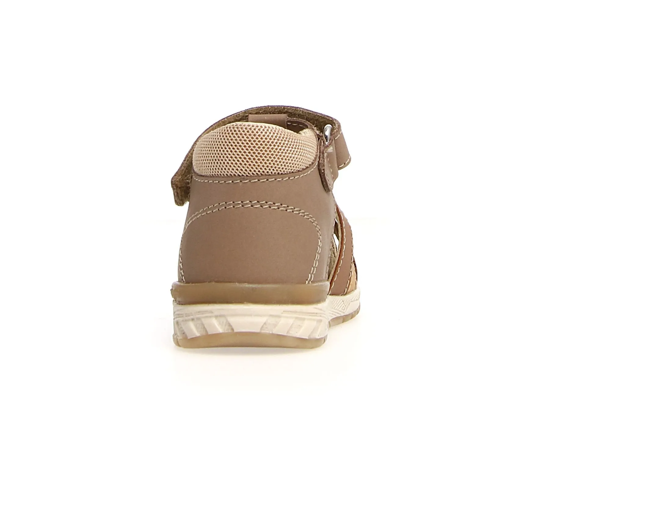 Falcotto Acry Boy's Semi Closed Sandals - Cognac/Sand Match Easy Chill Walk