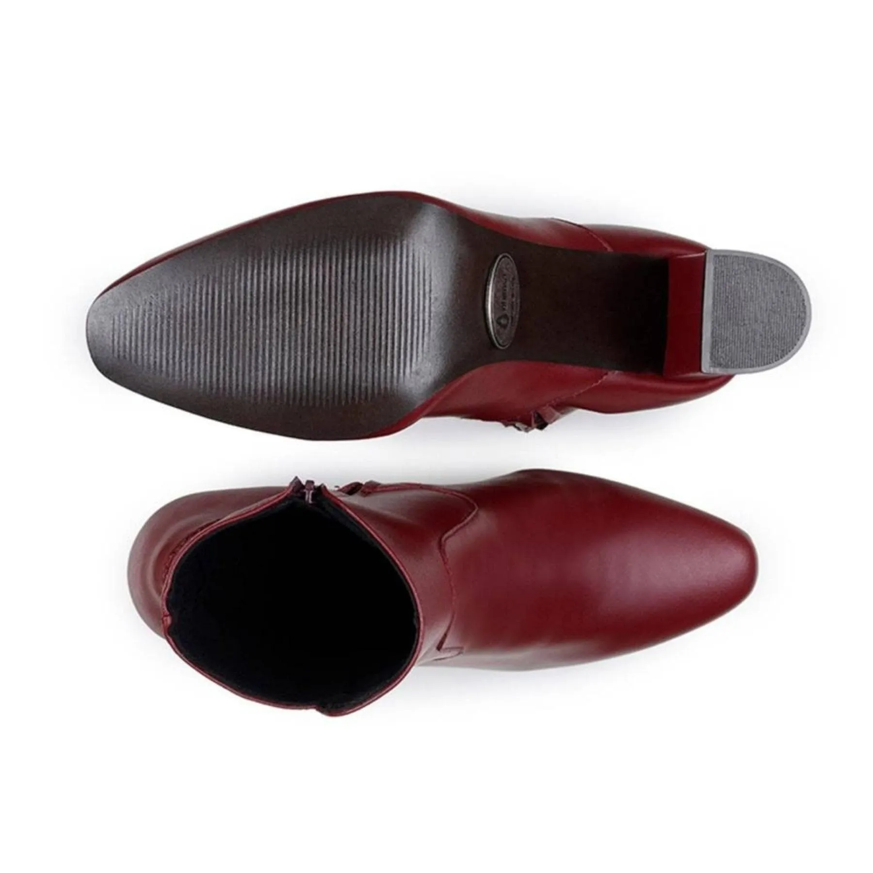 quick-drying Comfort Tongue 'Elza?? Women's High-Heeled Vegan Boot by Ahimsa - Burgundy