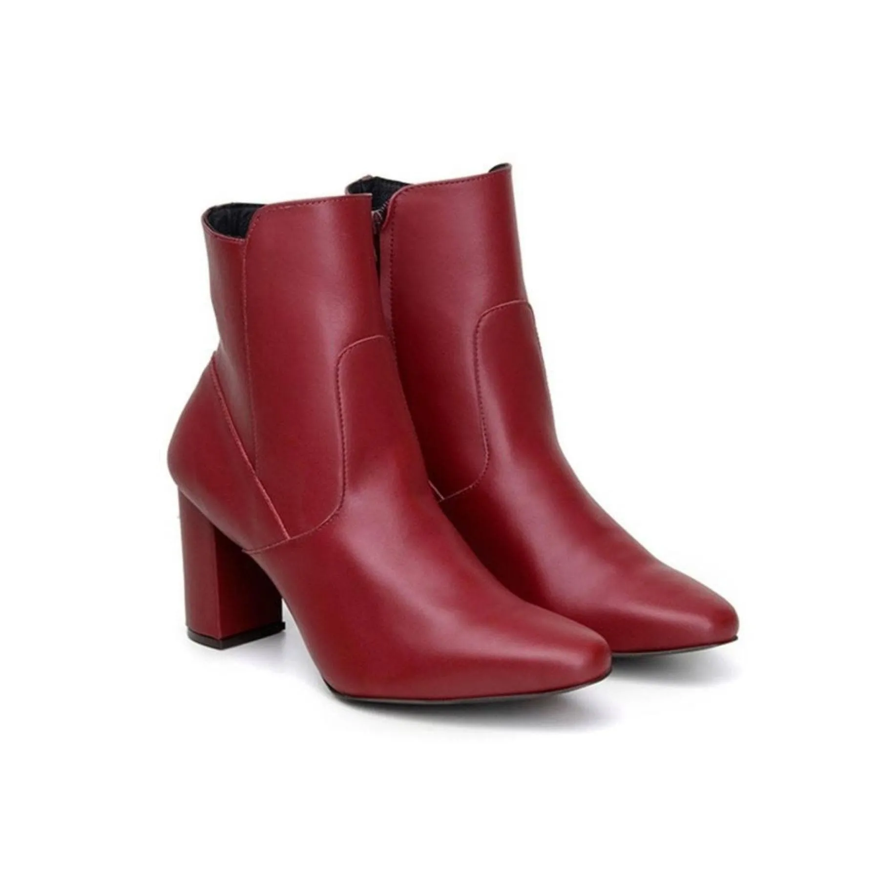 pack light 'Elza?? Women's High-Heeled Vegan Boot by Ahimsa - Burgundy