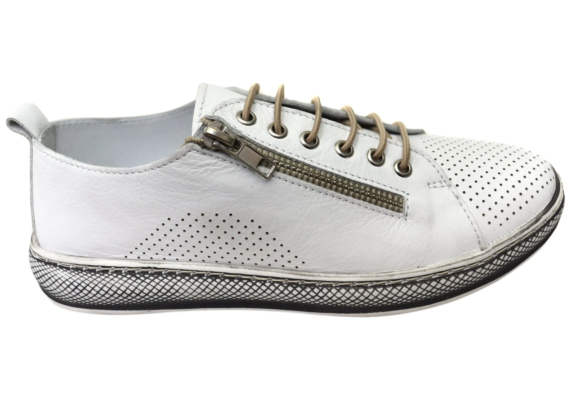 Orizonte Ashana Womens European Comfortable Leather Shoes Desert Path Galaxy Tone