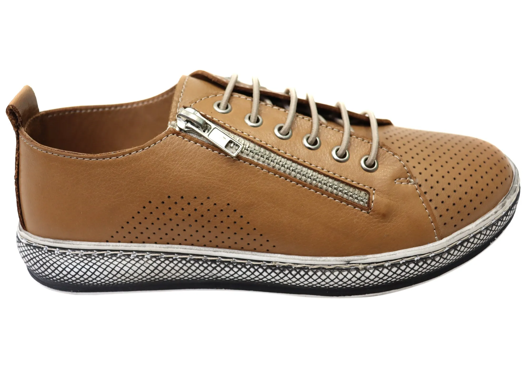 Orizonte Ashana Womens European Comfortable Leather Shoes Low Arch