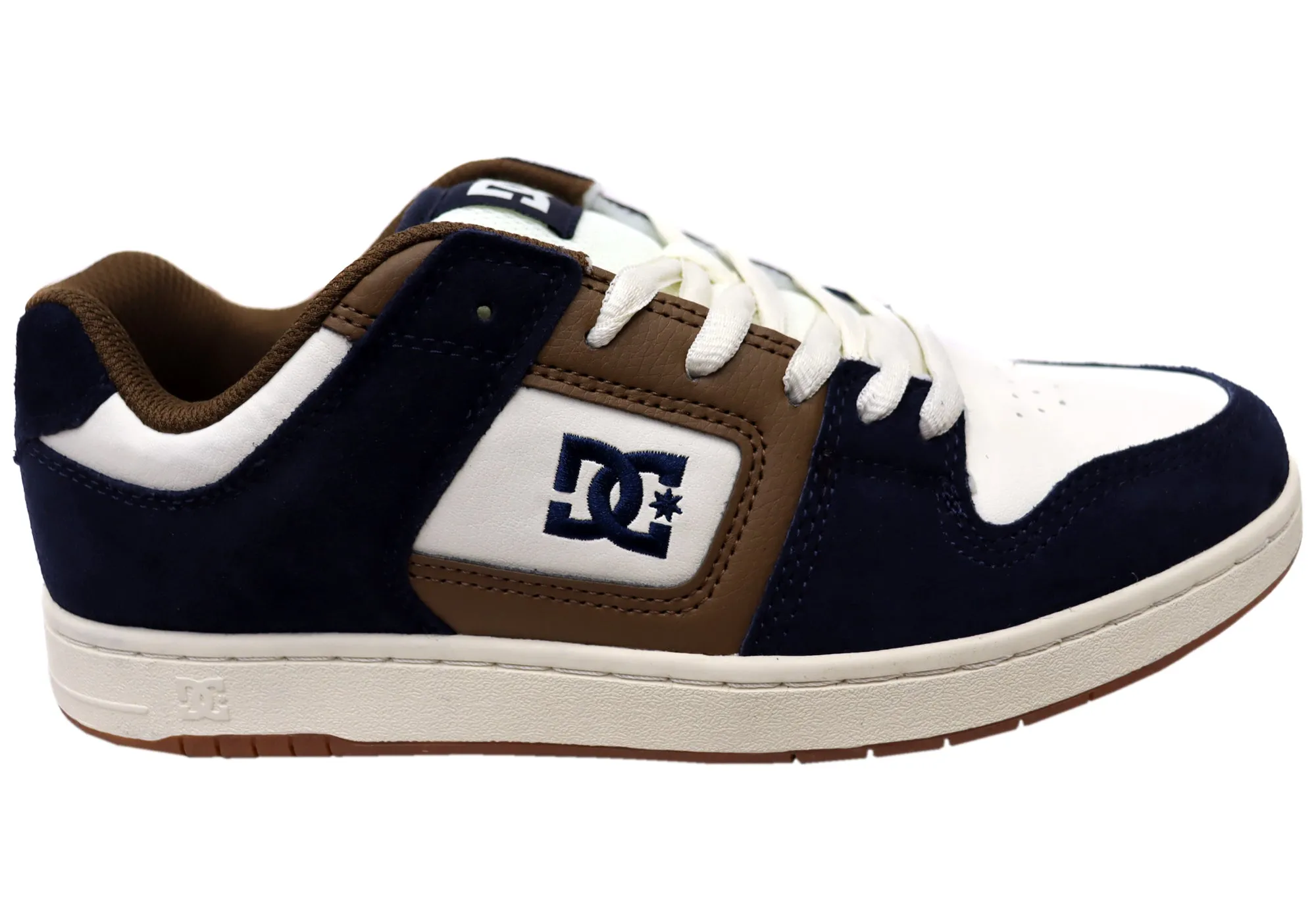 DC Shoes Mens Manteca 4 Comfortable Leather Shoes Tan Brown Work Shoes Daily Step