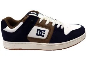 DC Shoes Mens Manteca 4 Comfortable Leather Shoes Tan Brown Work Shoes Daily Step