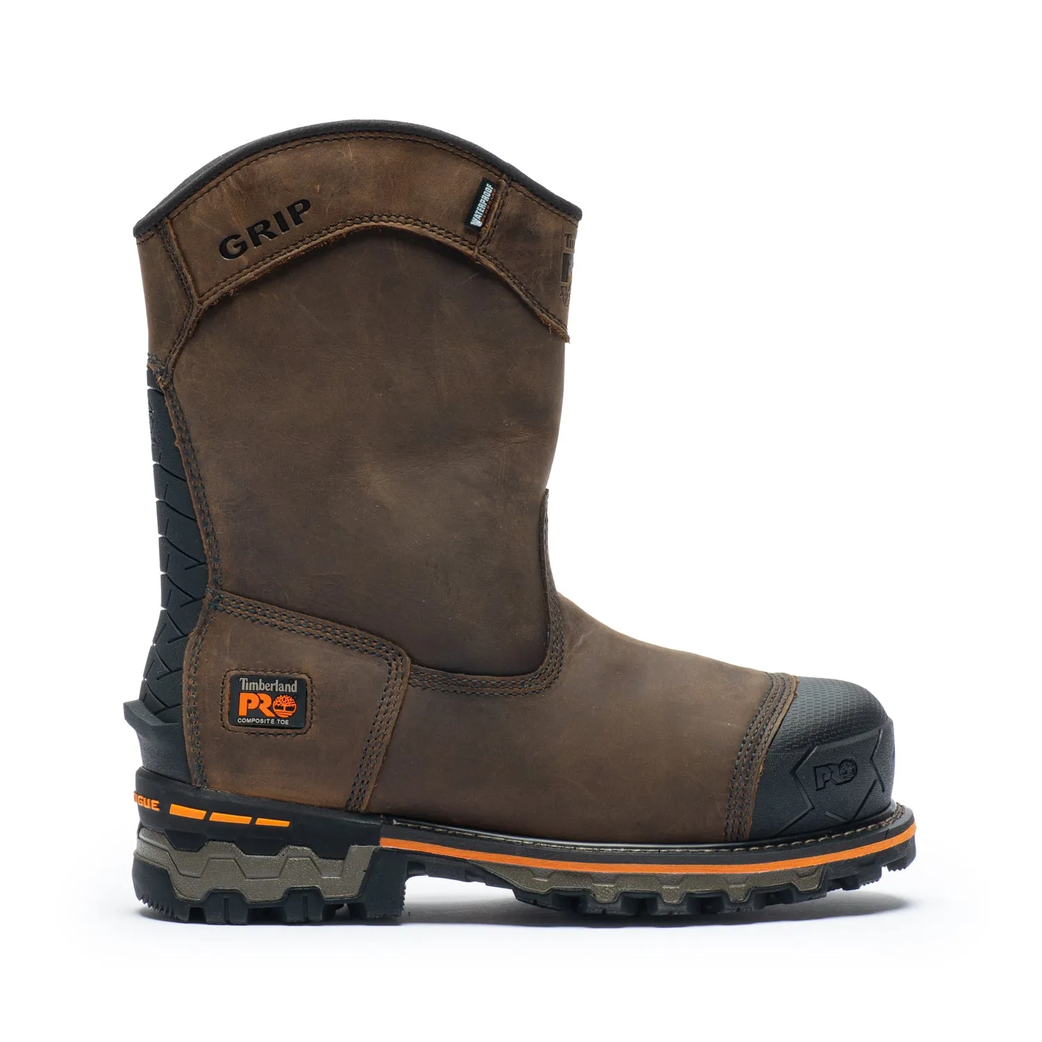 Boondock Pull-On Men's 8" Composite Toe Work Boots A4499 Anti   Odor
