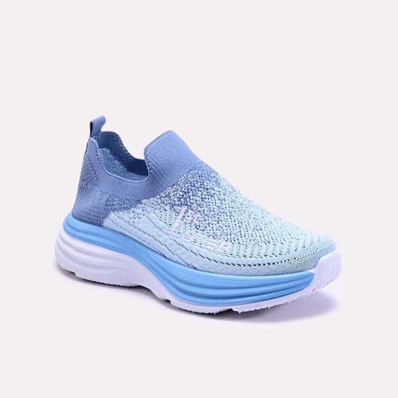 Vionette Blue Slip On Sneakers 0440760 Gel Infused Heel