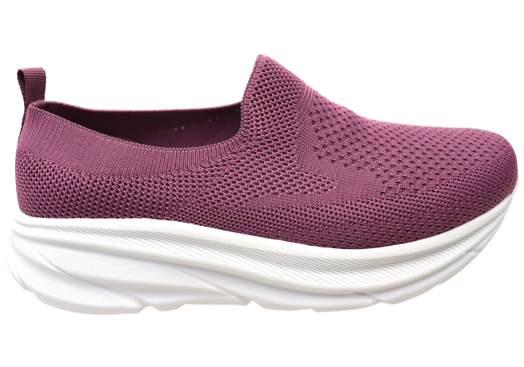 Korean Trend Kroten Womens Travelwalker Rise Slip On Wide Width Walking Shoes