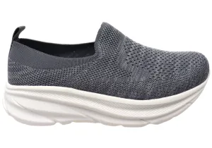 Shock Dispersing Kroten Womens Travelwalker Rise Slip On Wide Width Walking Shoes