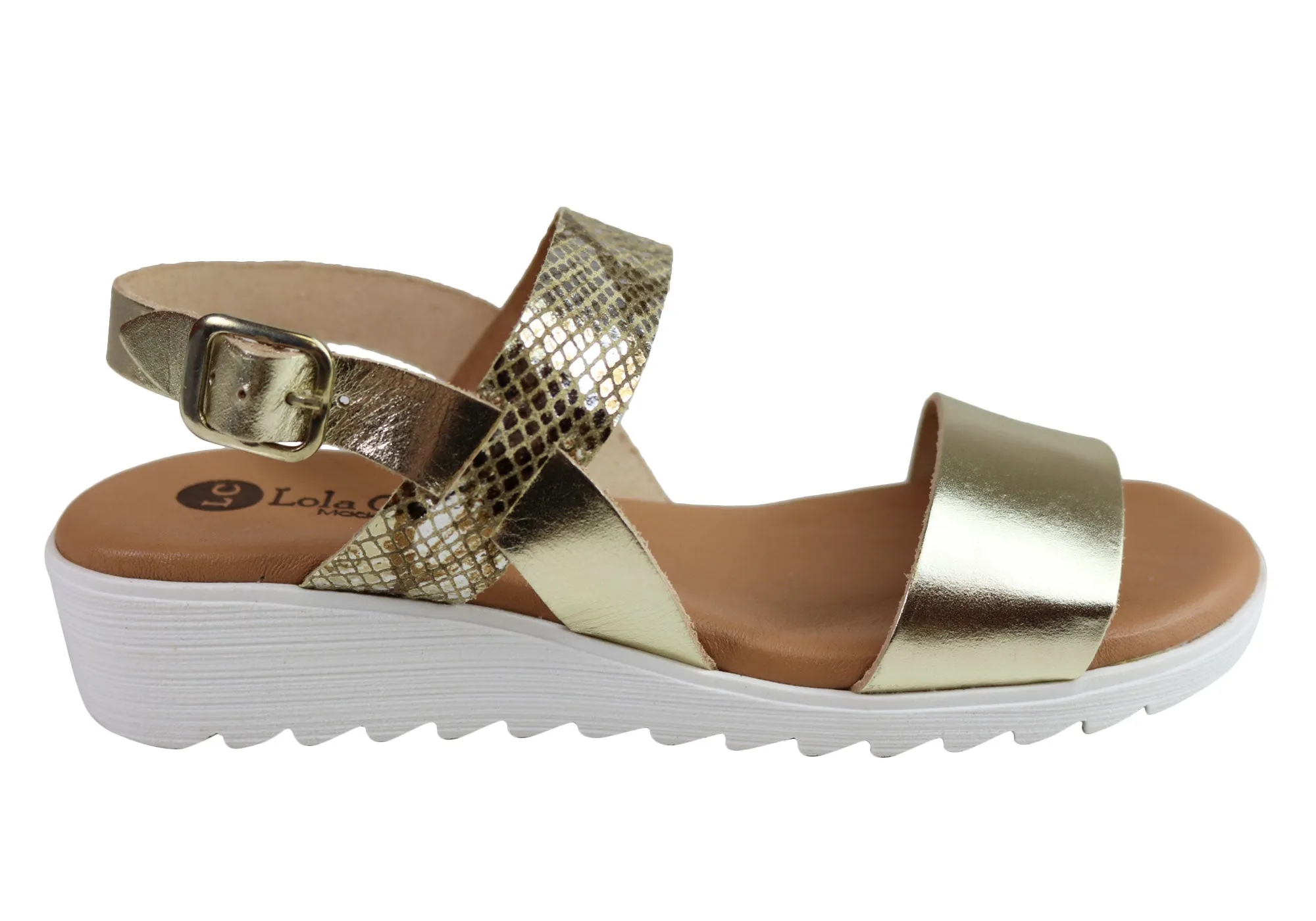 Yellow Warm Work Light Lola Canales Gab Womens Comfortable Soft Leather Sandals Made In Spain