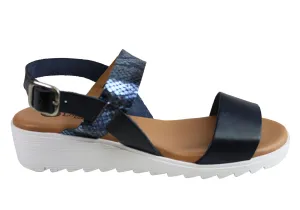 Lola Canales Gab Womens Comfortable Soft Leather Sandals Made In Spain City Wear