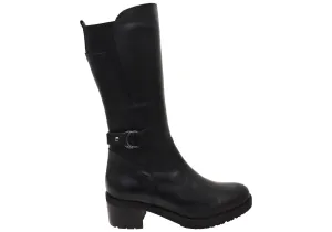 Slip Resistant Mountain Climber Orizonte Camdera Womens European Comfortable Leather Mid Calf Boots