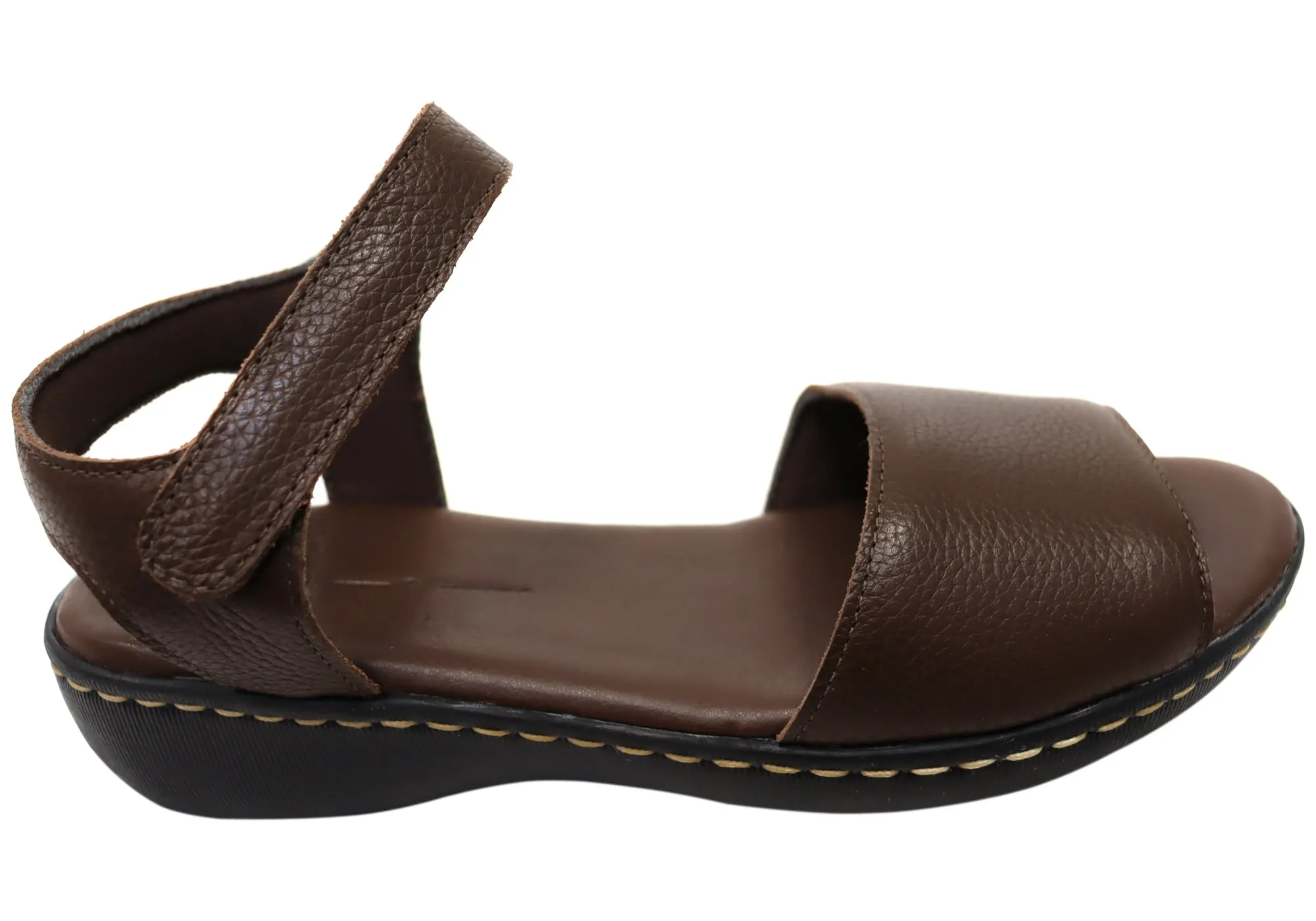 Via Paula Greta Womens Brazilian Comfortable Leather Sandals Summer Footwear for Men Dressy Style