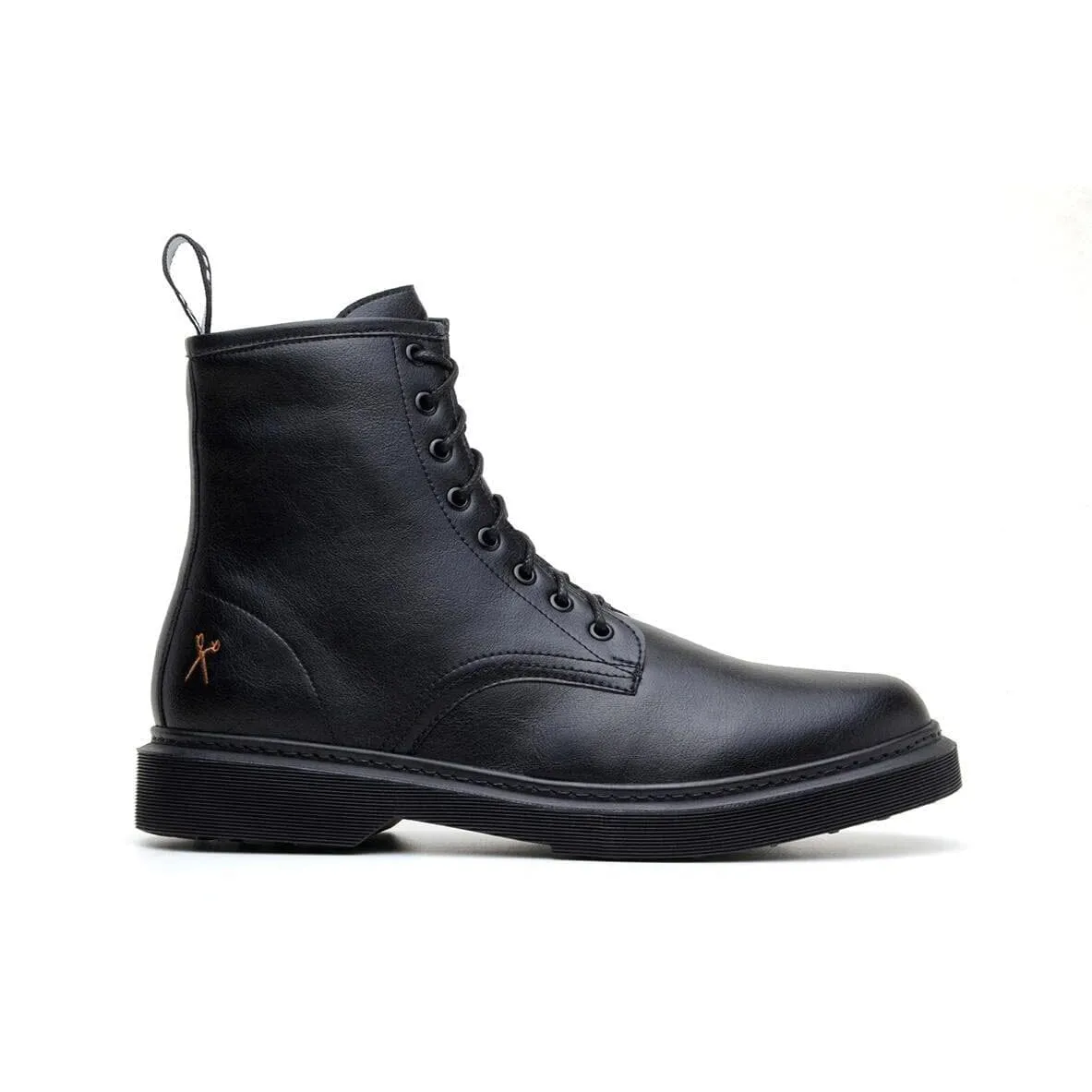 Low Profile 'London 2' Vegan Lace-Up Boot by King55 - Black