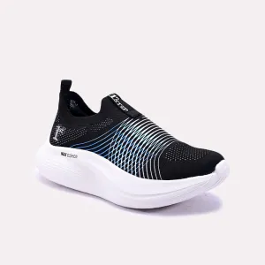 Leather Upper Black Sneaker Shoes 0440786