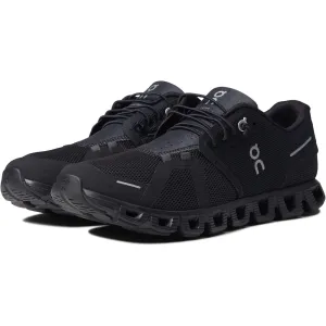 Anti Slip Tread Design On Cloud 5 All Black Sneaker - 59.98986