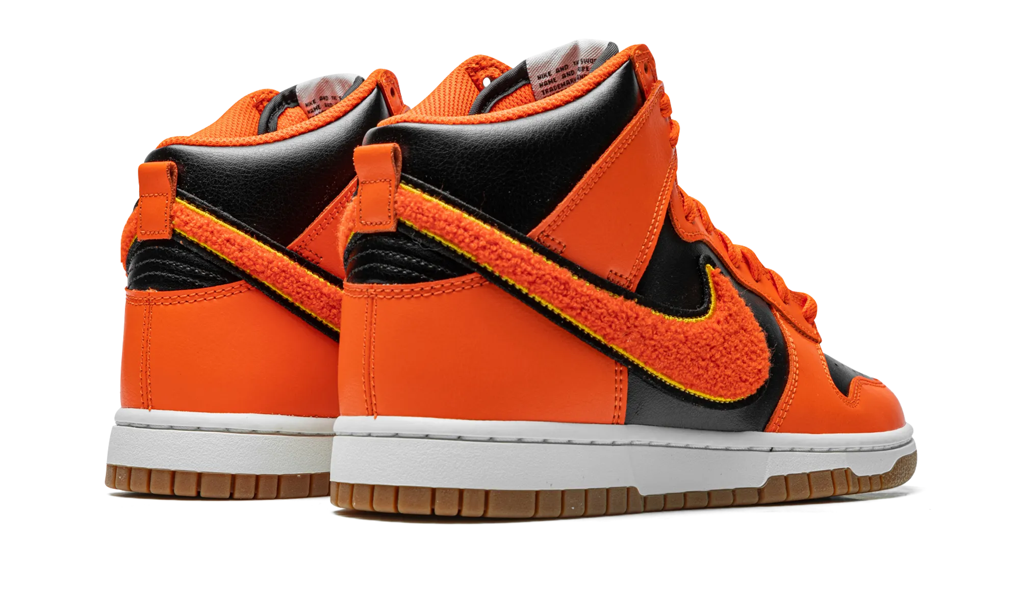 Lined Inside Dunk High "Chenille - Safety Orange"