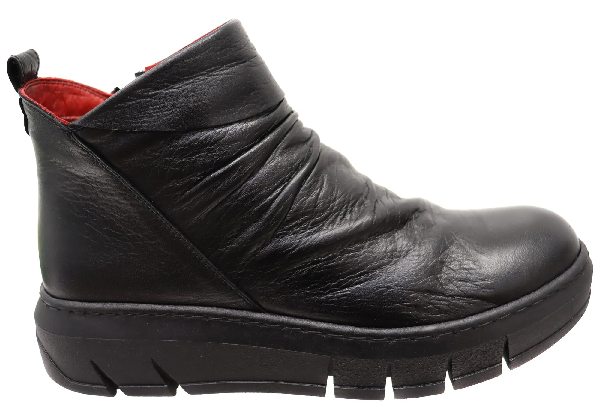 Leather Material Orizonte Tempo Womens European Comfort Leather Ankle Boots