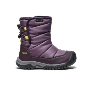 Little Kids' Puffrider Waterproof Winter Boot  |  Black Plum/Daiquiri Green Weekend Hike Tough Fit