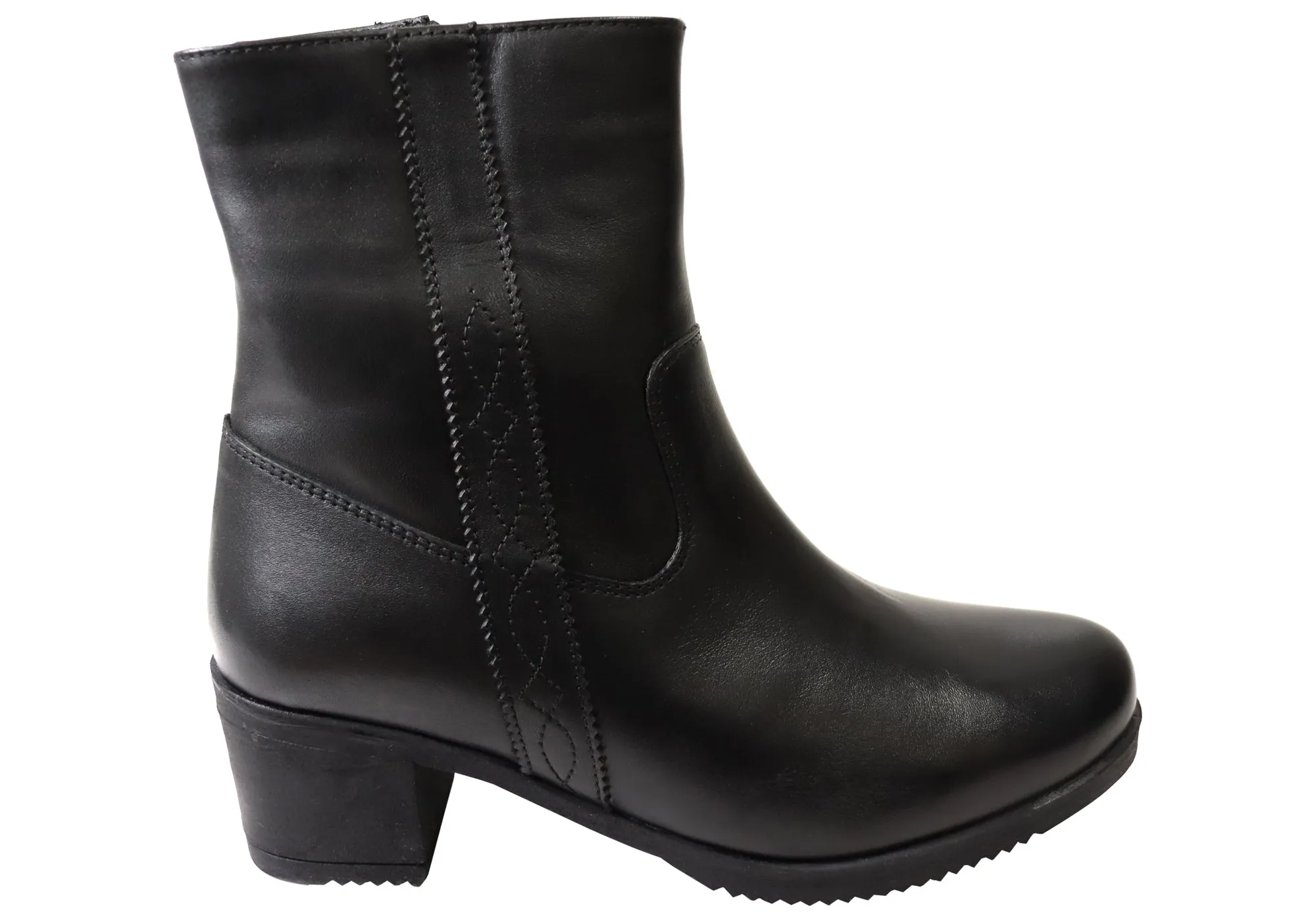 Rainy Day Orizonte Pose Womens European Comfortable Leather Ankle Boots