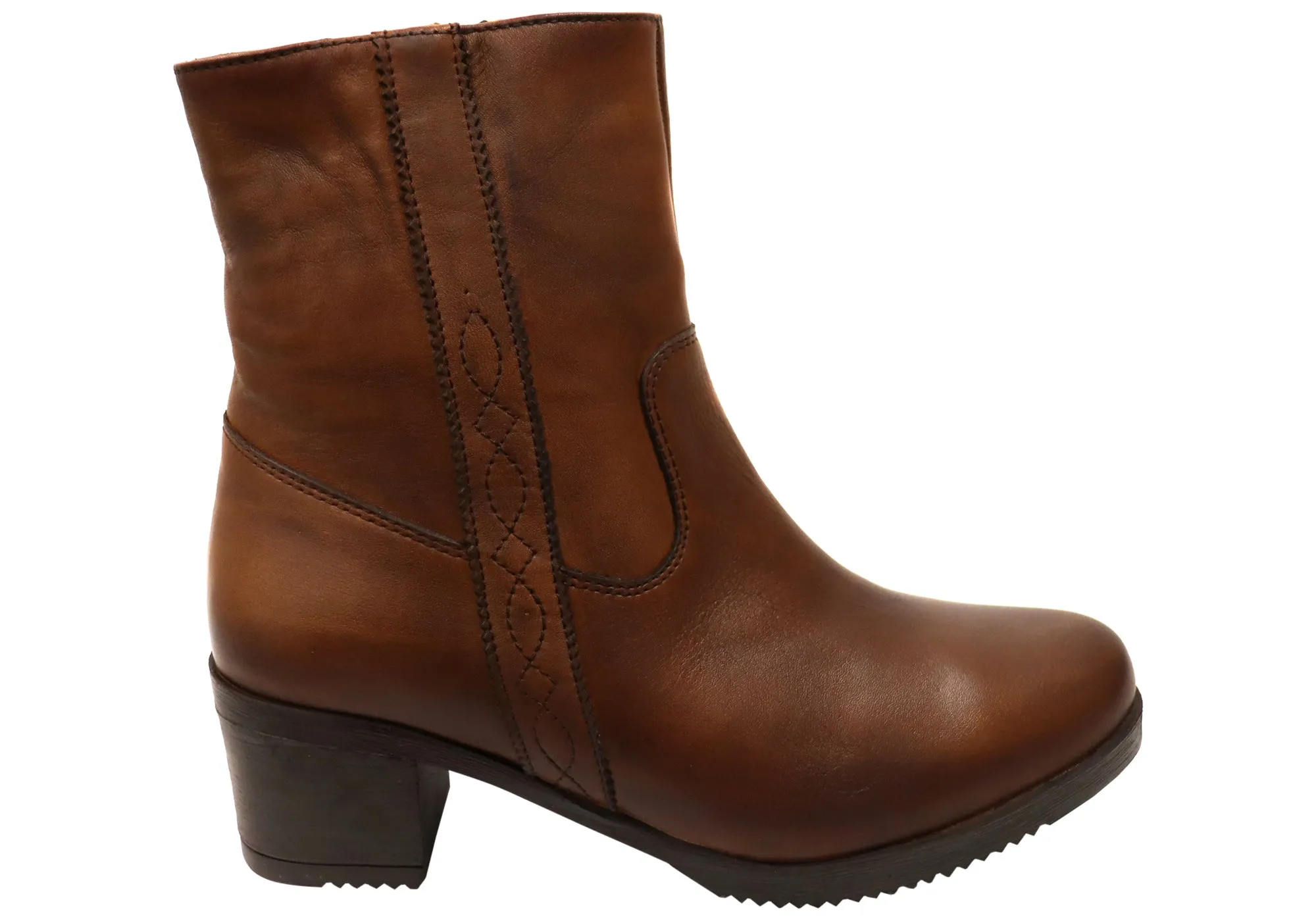Low Profile Snowy Path Orizonte Pose Womens European Comfortable Leather Ankle Boots