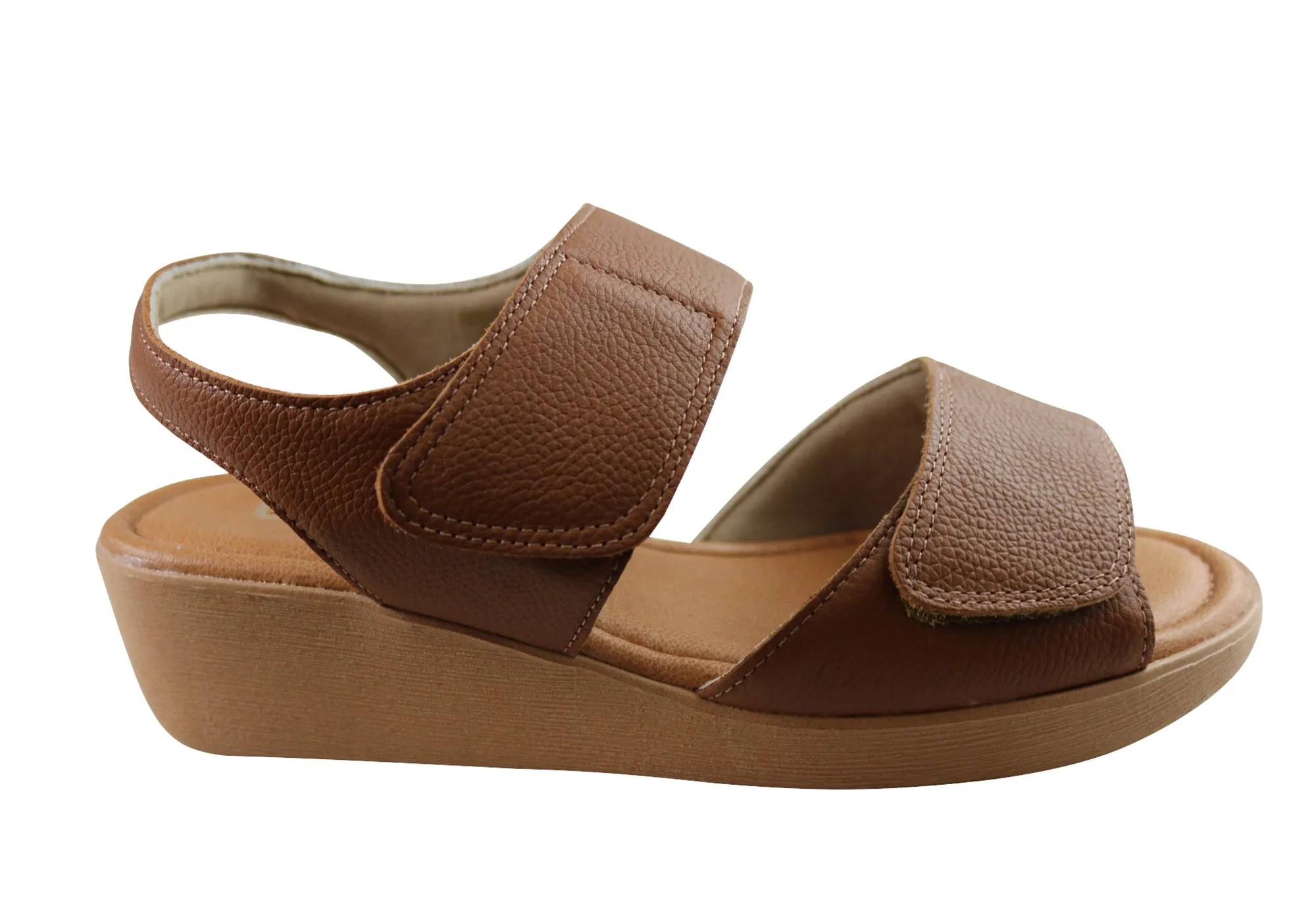 Usaflex Beckley Womens Comfortable Leather Sandals Made In Brazil City Style Comfort All-Day
